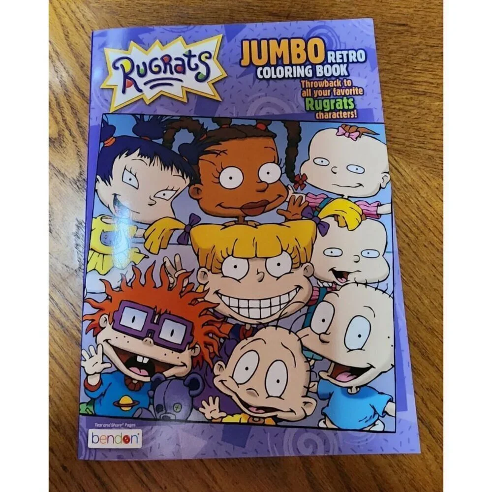 Rugrats Retro Jumbo Coloring Book 90s Kid Y2k Nickelodeon NEW 2021 edition